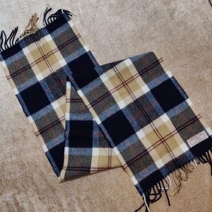 JAMES PRINGLE WEAVERS 100% Lambswool Tartan Plaid Scarf